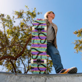 Skateboard Kärlek Xoxo Heart Rand