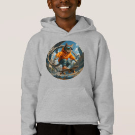 Skateboard Kat Hoodie – Vrijheid in Beweging T Shirt