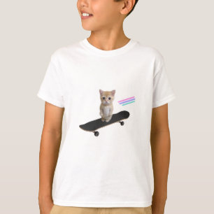 Skateboard Kitten T-Shirt