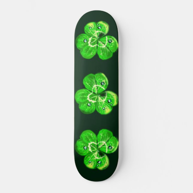 Skateboard klöver - Anpassningsbar Färg (Framsida)