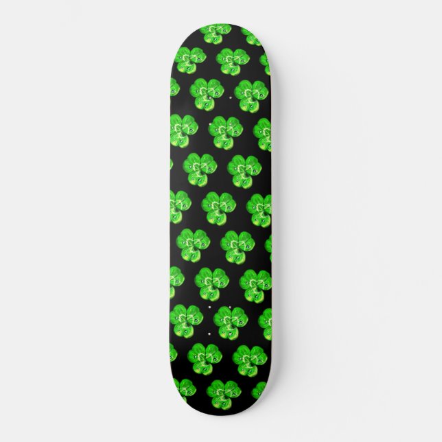 Skateboard klöver - Anpassningsbar Färg (Framsida)
