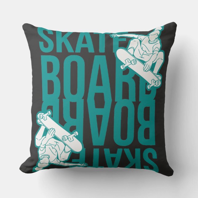 skateboard  kudde (Framsida)