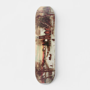 Skateboard Kväll Winter Scene