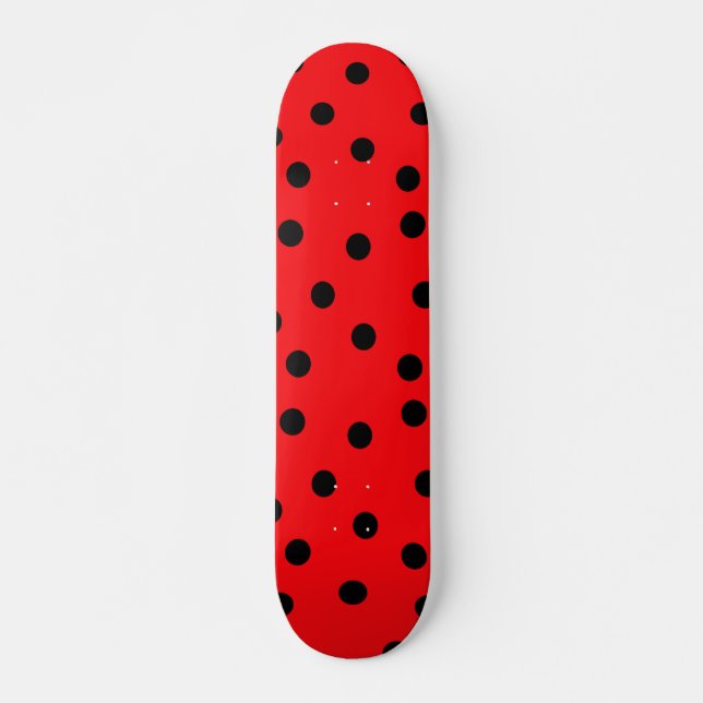 Skateboard Ladybug Spots Skateboard Bräda 19,5 Cm (Framsida)