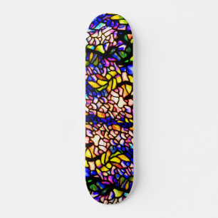 Skateboard-lagrad glas-Louis Tiffany 1 Skateboard Bräda 19,5 Cm