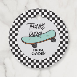 Skateboard Låt oss Sparka den på Tacken Födelsedag Gåvor Etiketter
