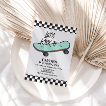 Skateboard Låt oss Sparka den vid födelsedag