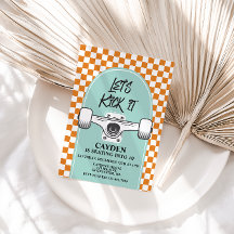 Skateboard Låt oss Sparka den vid födelsedag