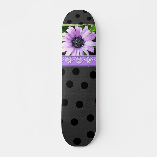 Skateboard Lavender och Snöre (Framsida)