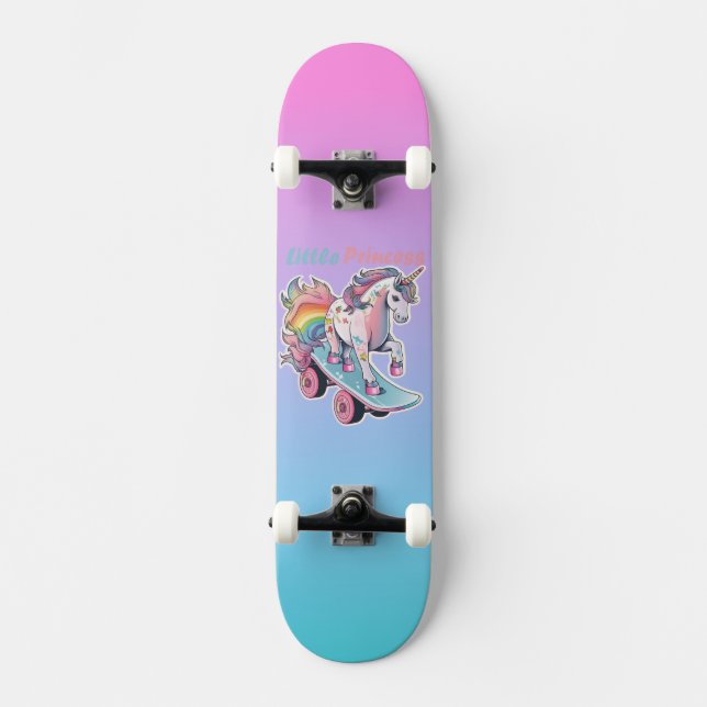 Skateboard lilla prinsessa (Framsida)