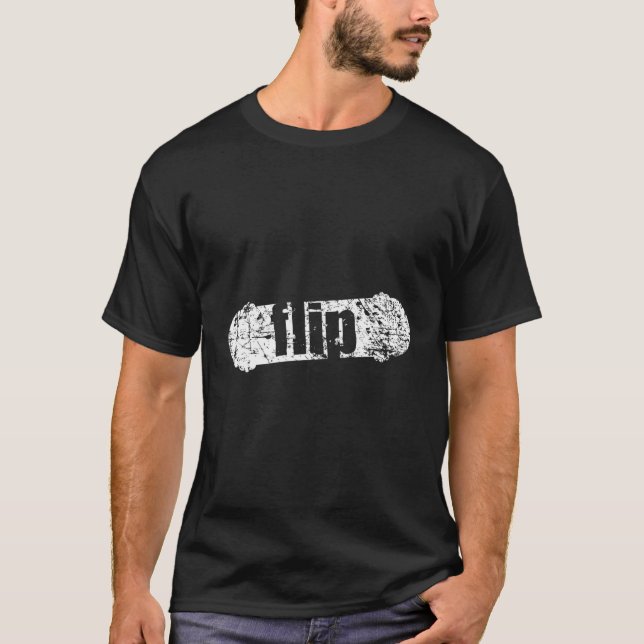 Skateboard Lingo Flip Funny Skater Gift-Coola T Shirt (Framsida)