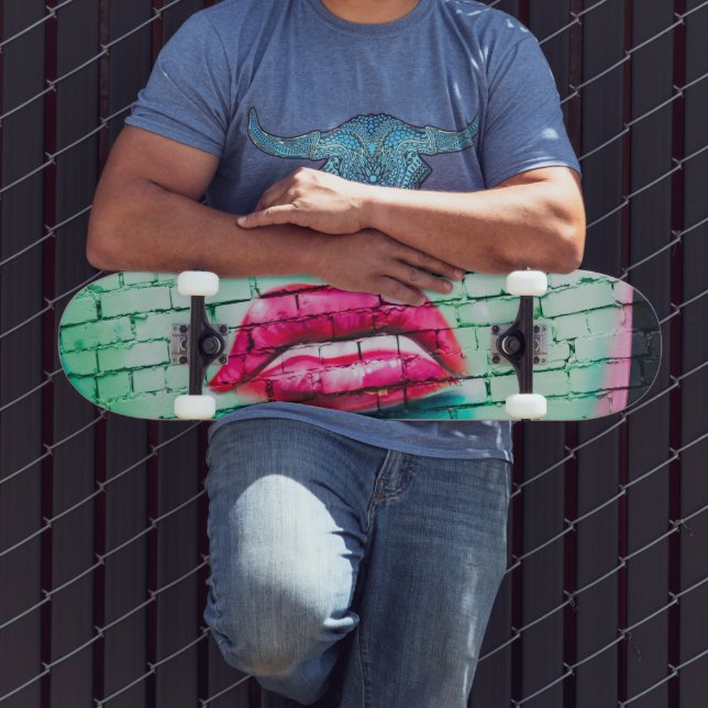 Skateboard - Lipstick Urban Street Art (Utomhus 3)