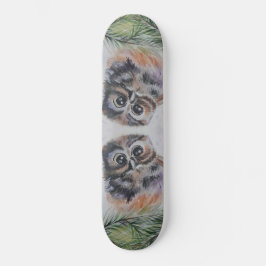Skateboard Little Uggla Watercolor Paweatboard