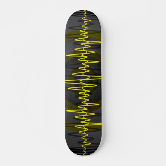 Skateboard ljud Gult Mörk (Framsida)