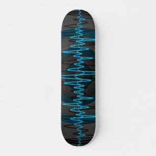 Skateboard Ljud Light Blue Mörk Bräda 20 Cm