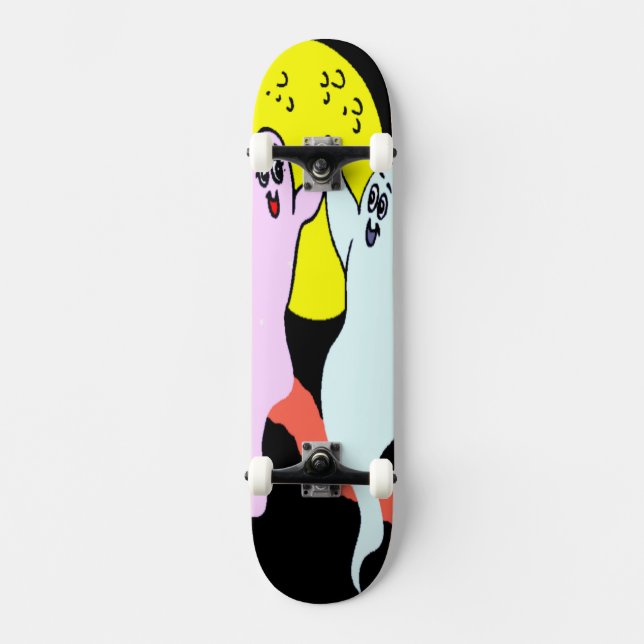 Skateboard lycklig Spöken (Framsida)