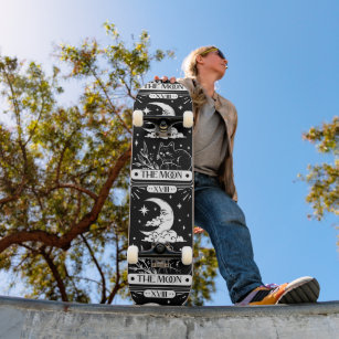 Skateboard Måne Tarot Card