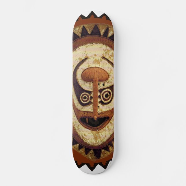 Skateboard Maori Tribal Mask (Framsida)