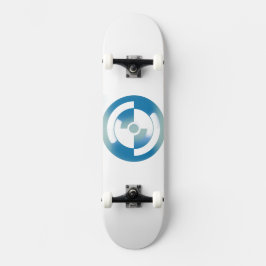 Skateboard med Abstrakt Circles Design Bräda 21,5 Cm