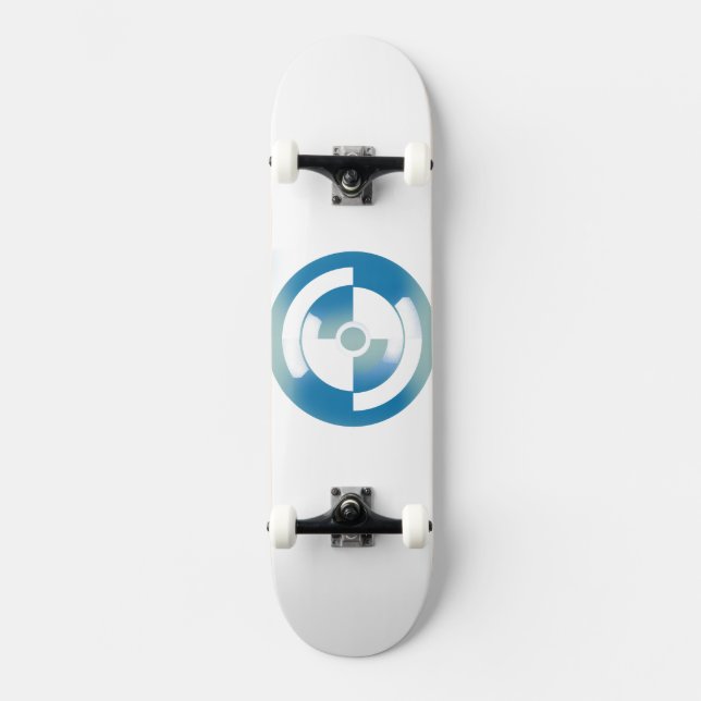 Skateboard med Abstrakt Circles Design Bräda 21,5 Cm (Framsida)