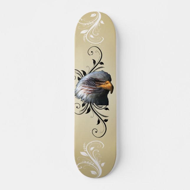 Skateboard med amerikansk Eagle Design (Framsida)