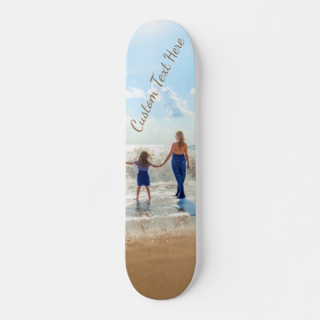 Skateboard med Anpassningsbar Photo and Text - Vac (Framsida)