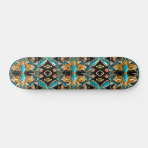 Skateboard med Bahamas Färg Design