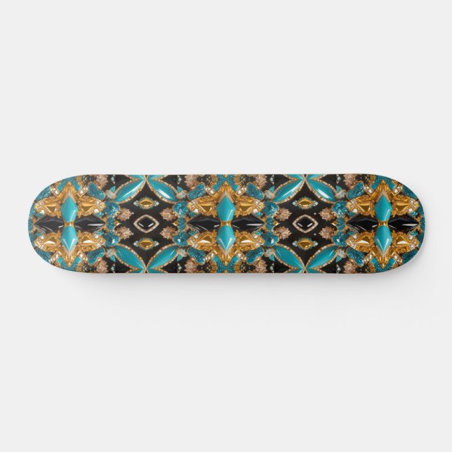 Skateboard med Bahamas Färg Design (Horz)
