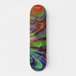 Skateboard med blå Grönt Bräda 19,5 Cm