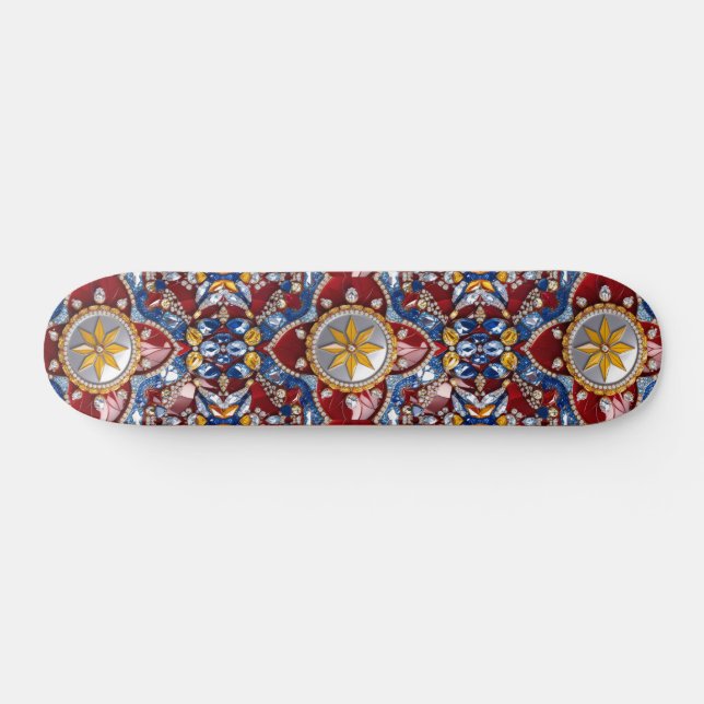 Skateboard med colombiansk Färg design (Horz)