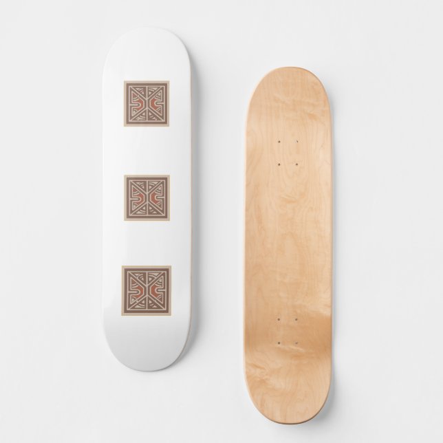 Skateboard med design från Papua Nya Guinea (Framsida)