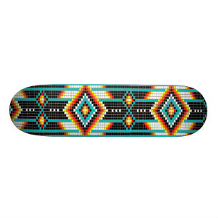 Skateboard med design inspirerad av ursprungsameri bräda 20,5 cm