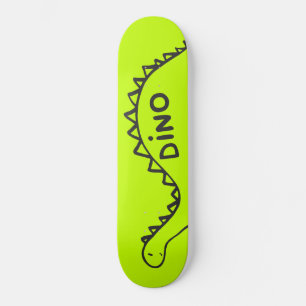 Skateboard med dinosaurier.
