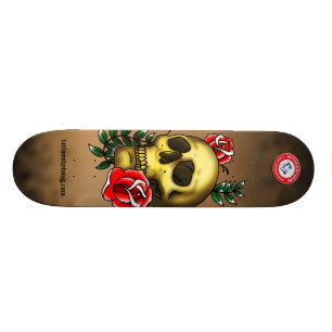 Skateboard med dödskalle