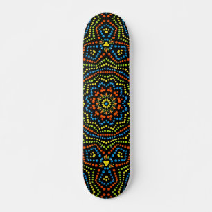 Skateboard med färgad modern Coola och Trendig Dot