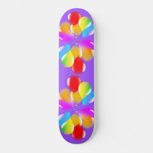 Skateboard med färgämnen