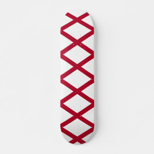 Skateboard med flagga av Alabama Bräda 20 Cm