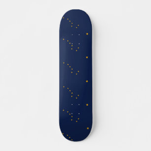 Skateboard med flagga av Alaska