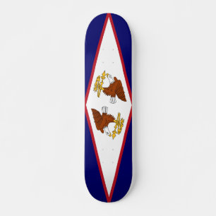 Skateboard med flagga av American Samoa