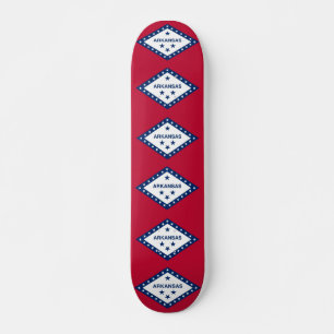 Skateboard med flagga av Arkansas Bräda 20,5 Cm