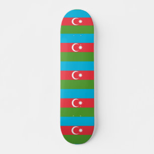Skateboard med flagga av Azerbajdzjan
