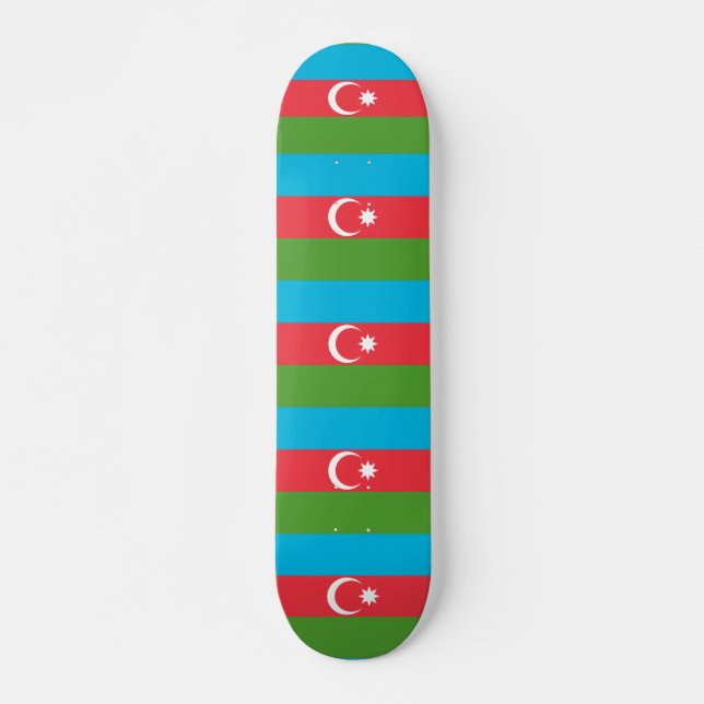 Skateboard med flagga av Azerbajdzjan (Framsida)