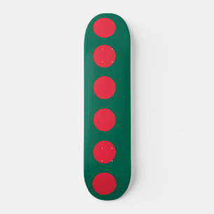 Skateboard med flagga av Bangladesh