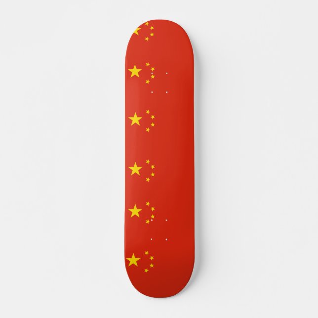 Skateboard med flagga av China Bräda 21,5 Cm (Framsida)