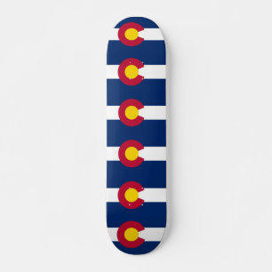 Skateboard med flagga av Colorado