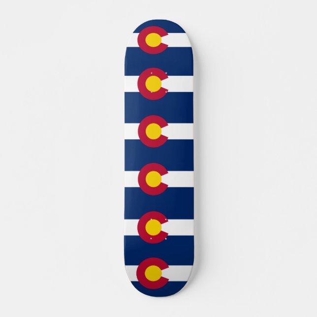 Skateboard med flagga av Colorado (Framsida)
