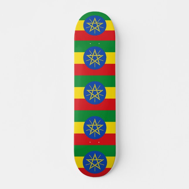 Skateboard med flagga av Etiopien (Framsida)