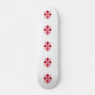 Skateboard med flagga av Florens, Italien