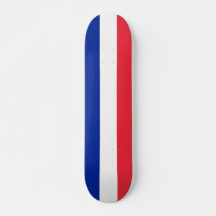Skateboard med flagga av Frankrike