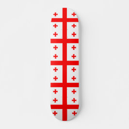 Skateboard med flagga av Georgien